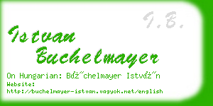 istvan buchelmayer business card